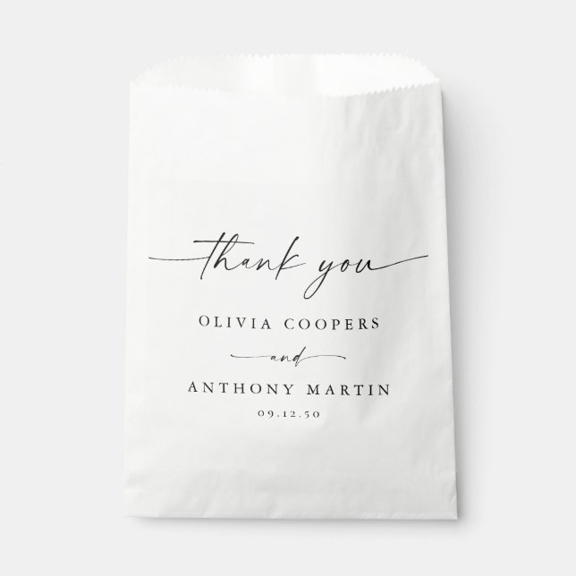 Sachets En Papier Porcelaine bleue Mariage Favor Sac (Devant)