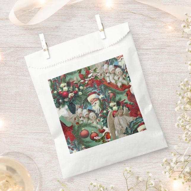 Sachets En Papier Portrait de Noël victorien (Coupé)