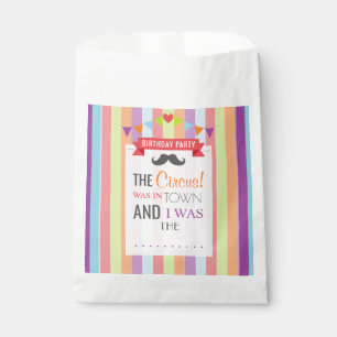 Sachets En Papier Poster de cirque vintage Fête d'anniversaire pour