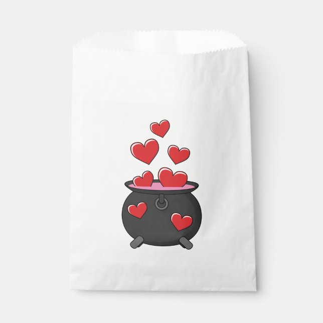 Sachets En Papier Potion d'amour des coeurs (Devant)