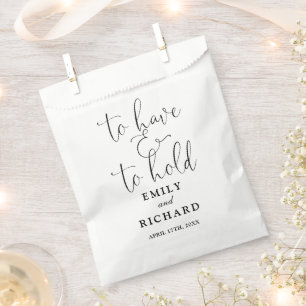 Sachets En Papier Pour Avoir Et Tenir Un Mariage Noir Et Blanc