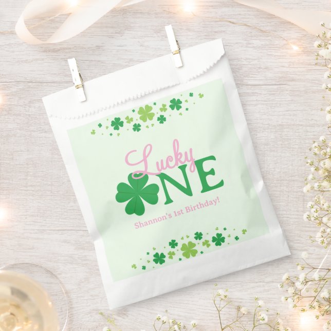 Sachets En Papier Premier Anniversaire De Lucky One (Coupé)