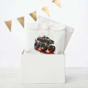 Sachets En Papier “Prêt à démarrer en trombe” Anniversaire de Monste