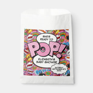 Sachets En Papier Prête à éclore Baby Shower Rose Bande dessinée