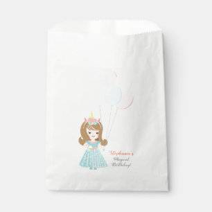 Sachets En Papier Princesse Unicorn
