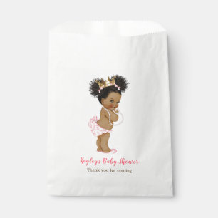 Sachets En Papier Princesse vintage baby shower d'Afro-américain