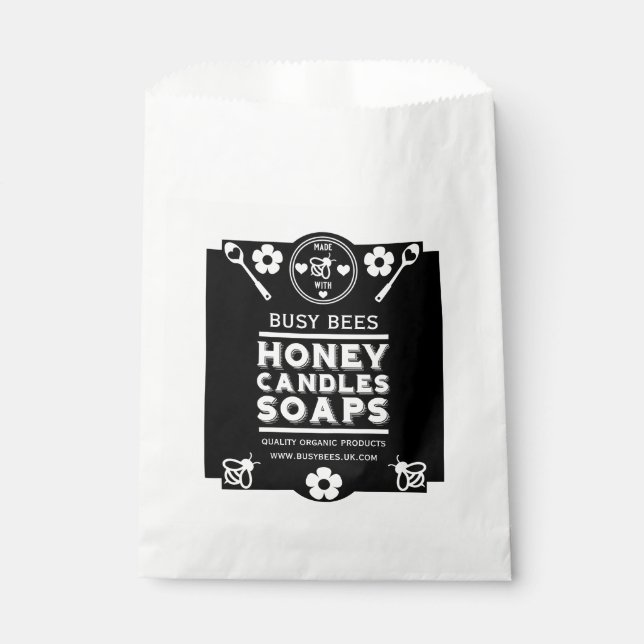 Sachets En Papier Produit de miel de marché fermier (Devant)