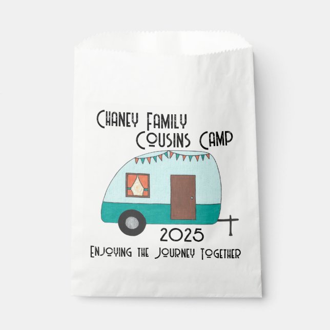 Sachets En Papier Profitez du Journey Cousins Camp Camper Retro (Devant)