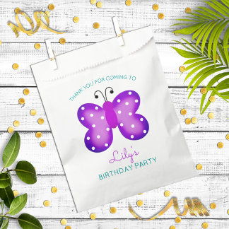 Sachets En Papier Purple Butterfly Party Favoriser le Merci