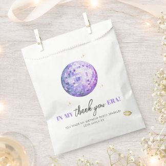 Sachets En Papier Purple Disco Dans Mon Anniversaire Merci Party