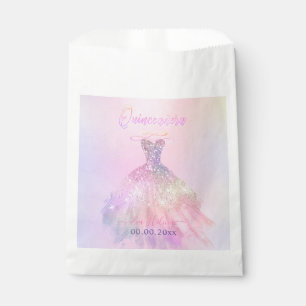 Sachets En Papier Quinceañera, Sparkle Gown, Coton Candy