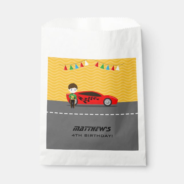 Sachets En Papier Race Car (Devant)