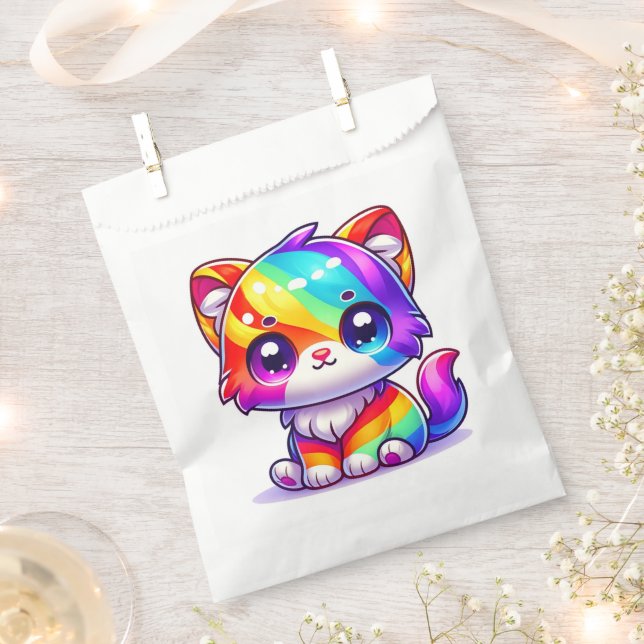Sachets En Papier Rainbow Kitten (Coupé)