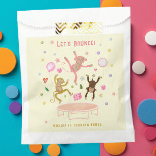 Sachets En Papier Rebondissons sauter singes anniversaires de enfant