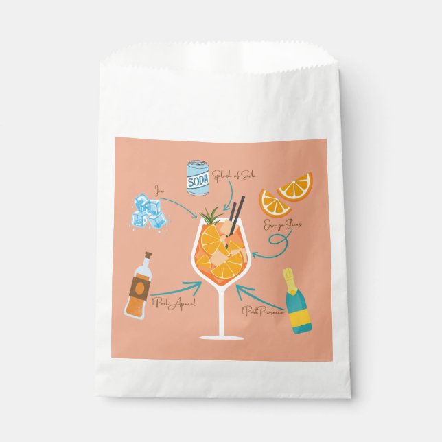 Sachets En Papier Recette de l'Aperol (Devant)