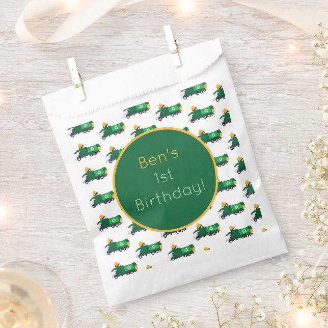 Sachets En Papier Recyclage Camion à ordures (Coupé)