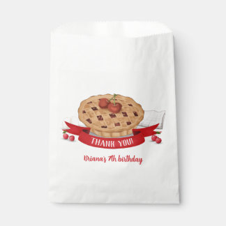 Sachets En Papier Red En vichy Cerry Cutie Pie Anniversaire