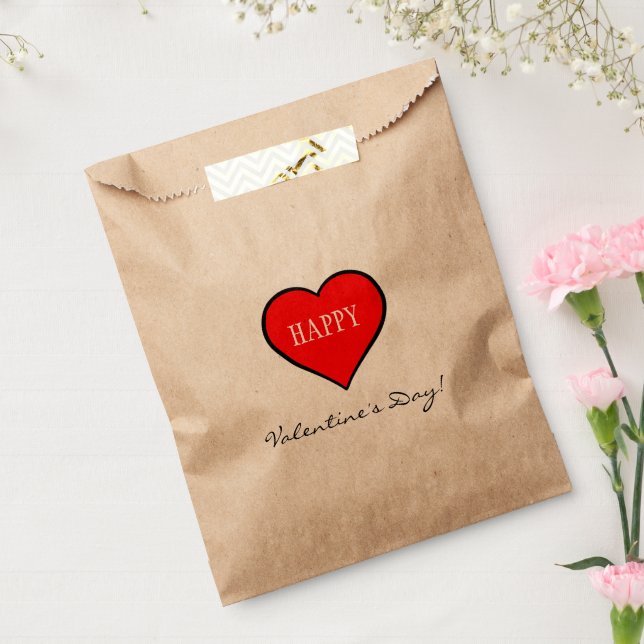 Sachets En Papier Red Heart Valentine's Day (Scellé)