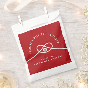 Sachets En Papier Red Knot Union Double Bonheur Mariage chinois