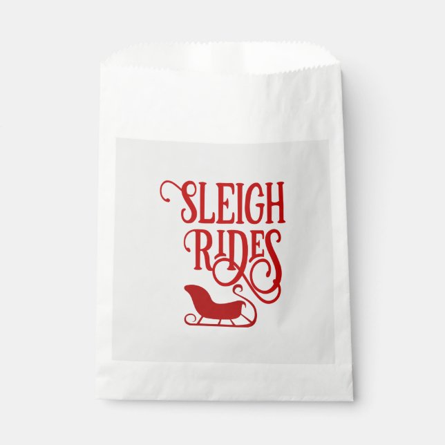 Sachets En Papier Red Sleigh Rides (Devant)