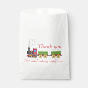 Sachets En Papier Red toy train garçons cadeau d'anniversaire
