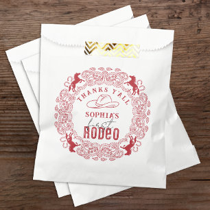 Sachets En Papier Red Western Rodeo Premier anniversaire Favoriser s