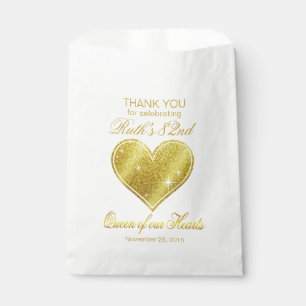 Sachets En Papier Reine de parties scintillantes de notre
