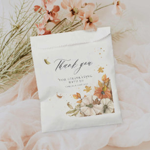 Sachets En Papier Remerciement de mariage rustique d'automne