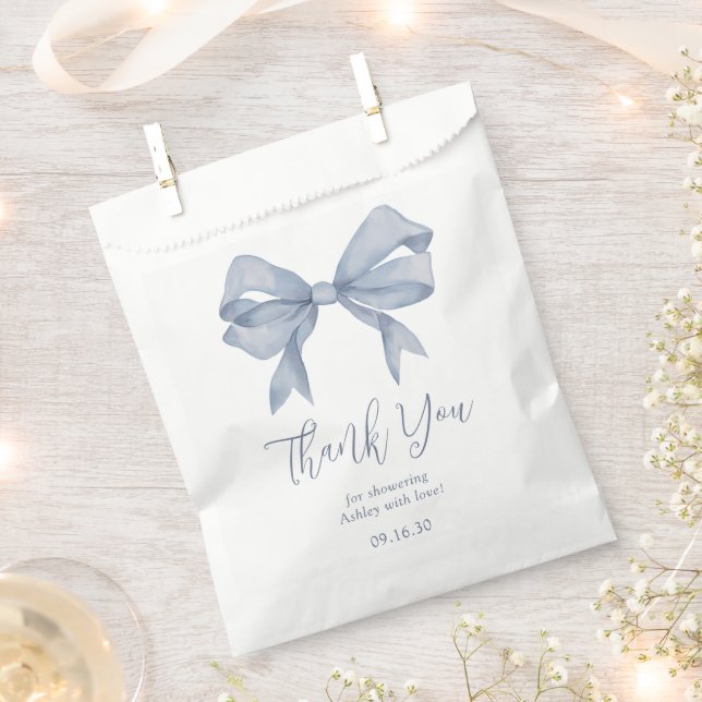 Sachets En Papier Remerciement pour Baby Shower Garçon Arc-en-ciel B (Coupé)