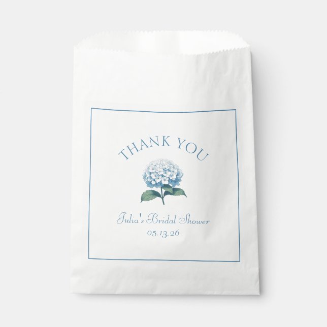 Sachets En Papier Remerciements de Mariage Personnalisés Fleur de Ho (Devant)