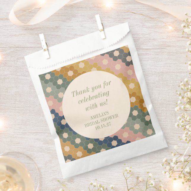 Sachets En Papier Remerciements Personnalisés pour une Baby Shower B (Coupé)