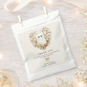 Sachets En Papier Remerciements pour Baby Shower Boho Automne Fantôm