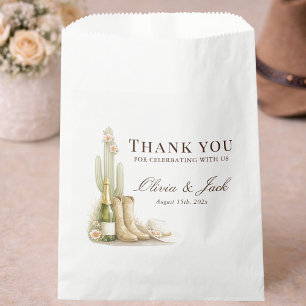 Sachets En Papier Remerciements pour la fête de Baby Shower Country