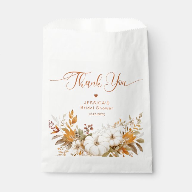 Sachets En Papier Remerciment pour la fête de mariage Tomber amoureu (Devant)