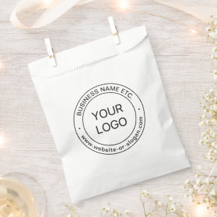 Sachets En Papier Remplacement de logo facile & Texte modifiable B