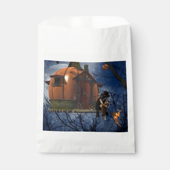 Sachets En Papier Rencontre de création d'Halloween mignonne (Devant)