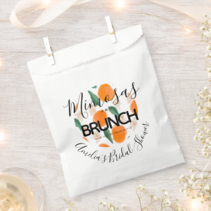 Sachets En Papier Repas de midi Mimosa Dessin à la main  Fête de mar