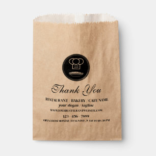 Sachets En Papier Restaurant Brown Boulangerie Alimentation Logo per