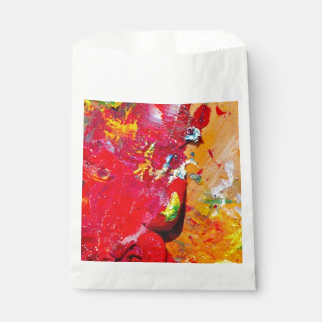 Sachets En Papier Résumé de la palette d'artiste joyeuse (Devant)