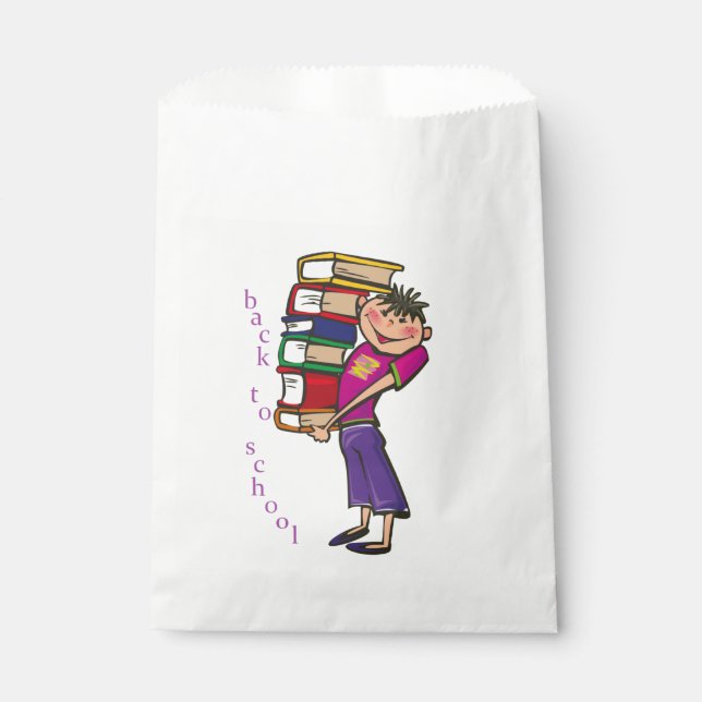 SACHETS EN PAPIER RETOUR À L'ÉCOLE (Devant)