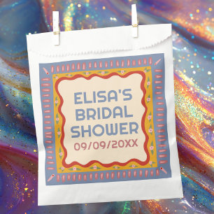 Sachets En Papier Retro Boho amusant Fête des mariées artisanale sur