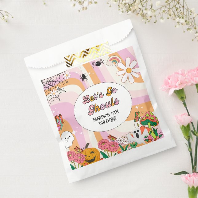 Sachets En Papier Retro Grooy Allons au ghoul Halloween Anniversaire (Scellé)