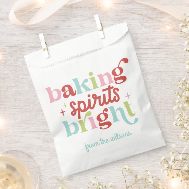 Sachets En Papier Retro Pastel Baking Spirit's Bright Christmas (Coupé)