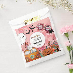 Sachets En Papier Retro Super Halloween anniversaire merci