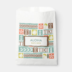 Sachets En Papier Retro Tiki Party Aloha Tropical Anniversaire
