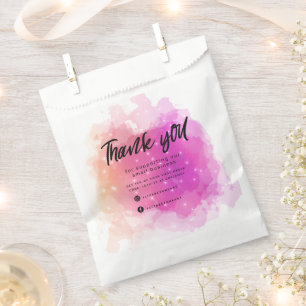 Sachets En Papier rêve pastel sky splash business merci