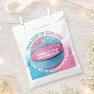 Sachets En Papier Révélation du sexe de bébé Basket-ball