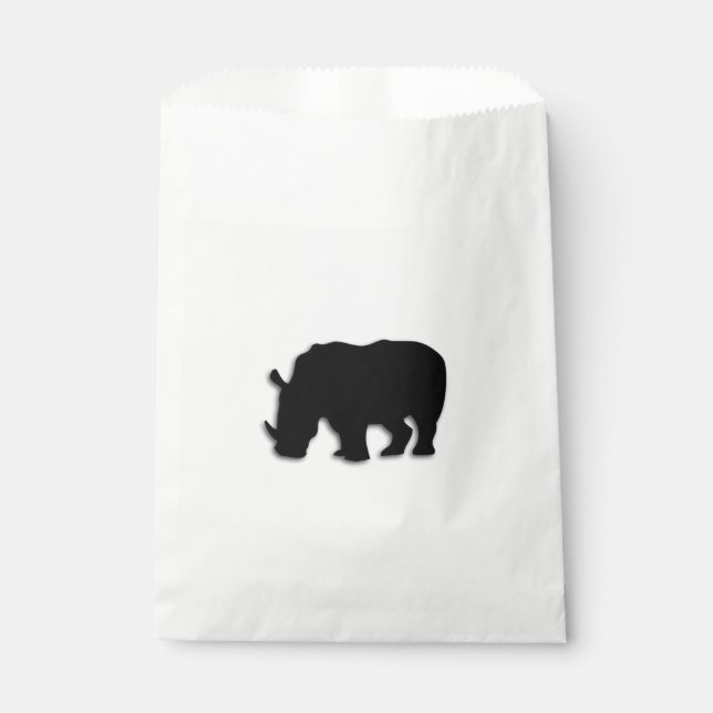 Sachets En Papier Rhino noir (Devant)