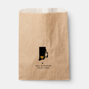 Sachets En Papier Rhode Island Wedding Favor Treat Sacks, Cadeaux