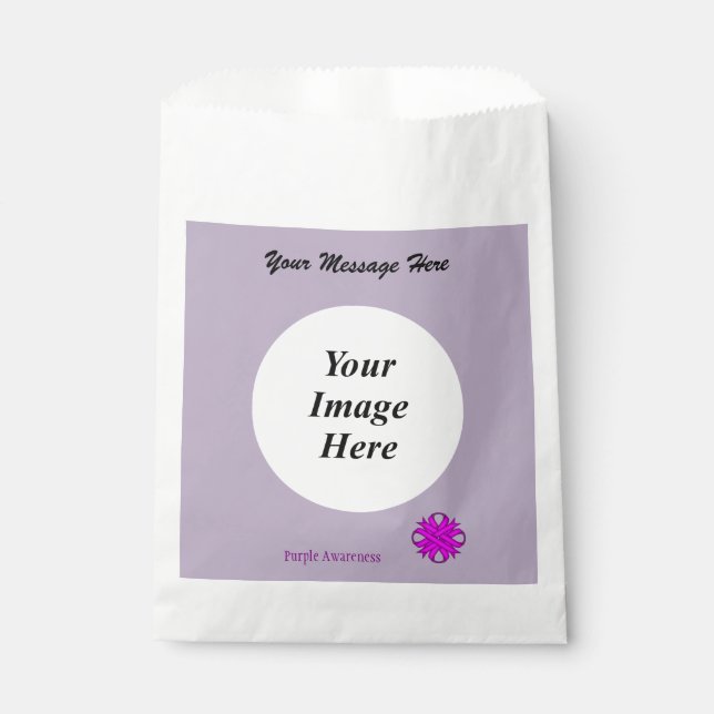 Sachets En Papier Ribbon Clover violet Modèle par Kenneth Yoncich (Devant)